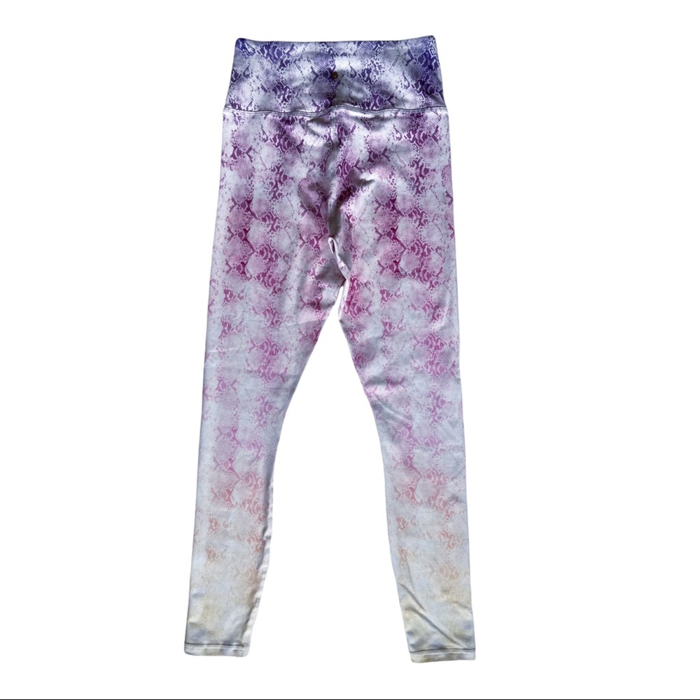 Spiritual Gangster Multicolor Snake Print Gradient Yoga Leggings Size S Sold Out - Picture 1 of 8